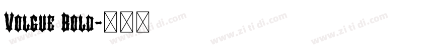 Volgue Bold字体转换